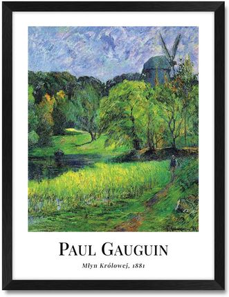 Iwall Studio Obraz Reprodukcja Paul Gauguin #01 Czarna Rama 391