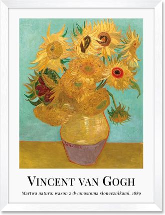 Iwall Studio Obraz Reprodukcja Vincent Van Gogh #04 Biała Rama 429