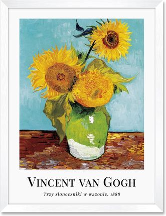 Iwall Studio Obraz Reprodukcja Vincent Van Gogh #05 Biała Rama 430