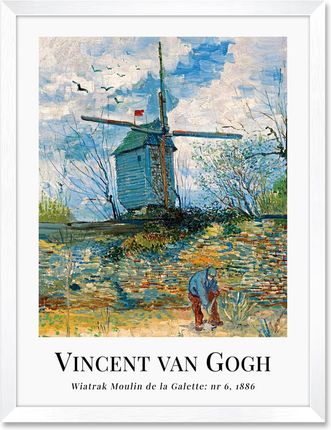Iwall Studio Obraz Reprodukcja Vincent Van Gogh #11 Biała Rama 436