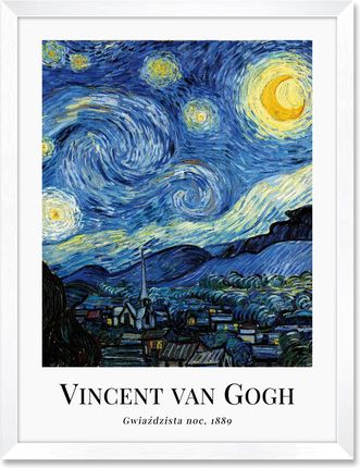 Iwall Studio Obraz Reprodukcja Vincent Van Gogh #12 Biała Rama 437