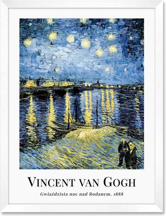 Iwall Studio Obraz Reprodukcja Vincent Van Gogh #13 Biała Rama 438