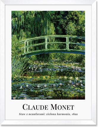 Iwall Studio Obraz Reprodukcja Claude Monet #04 Biała Rama 443