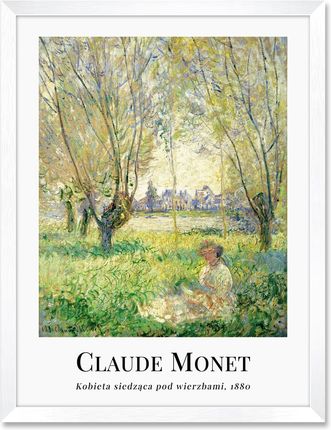Iwall Studio Obraz Reprodukcja Claude Monet #05 Biała Rama 444
