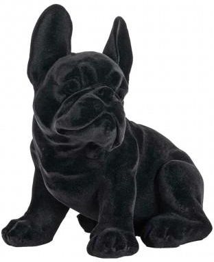 King Home Figurka Dekoracyjna Dog Czarna Richmond 10338