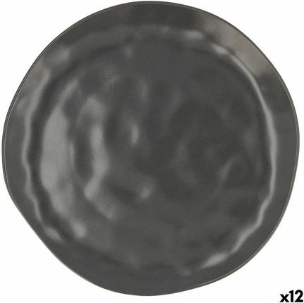 Bidasoa Plochá Doska Cosmos Ceramika Czarny 26 Cm 12 Sztuk 802230