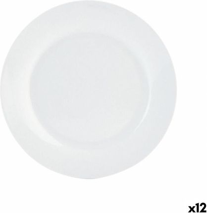 Quid Talerz płaski Basic Ceramika Biały 27 Cm 12 Szt. (802237)