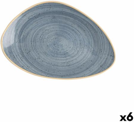 Ariane Plochá Doska Terra Trójkątny Ceramika Niebieski 29 Cm 6 Sztuk 804321