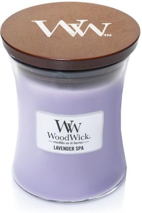 Woodwick Świeca Średnia Lavender Spa 148703