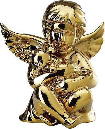 Rosenthal Figurka Classic Anioł Z Kotem Średni Złoty 137447