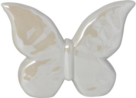 Upominkarnia Motyl Ceramiczny Beżowy Perłowy Mały 692230