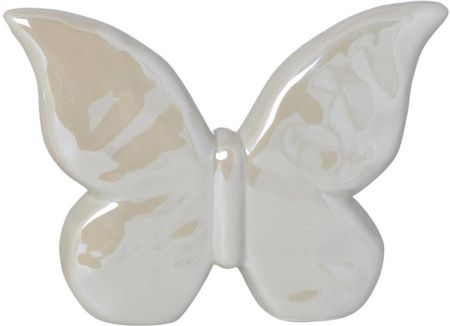 Upominkarnia Motyl Ceramiczny Beżowy Perłowy Średni 692625