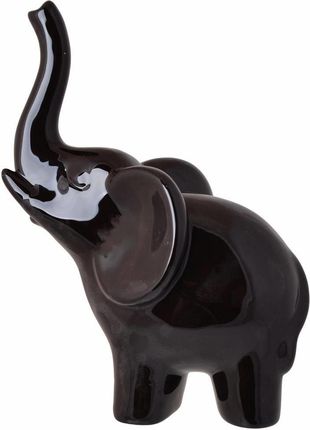 Upominkarnia Figurka Ceramiczna Słoń Czarny Duży 693816