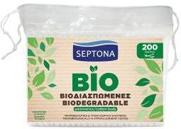 SEPTONA - Eco Life, patyczki higieniczne biodegradowalne, 200 sztuk