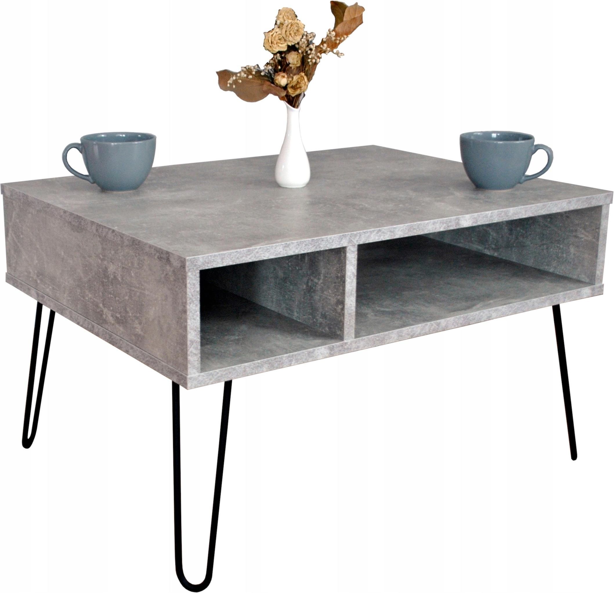 Mebset Stolik Kawowy Ława Roft Nowoczesny Loft Beton 10211145837 ...