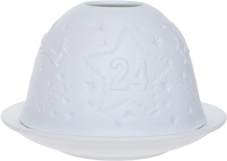 Upominkarnia Lampion Porcelanowy Z Reniferami I Gwiazdkami 693474