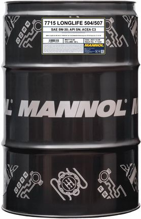 Mannol Olej Syntetyczny Longlife 504/507 60L 5W-30 (MN771560)