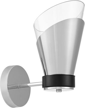 Lumina Deco Lampa Ścienna Kinkiet Chromowany Fabro W1 (Ldw70131Chr+Pr)