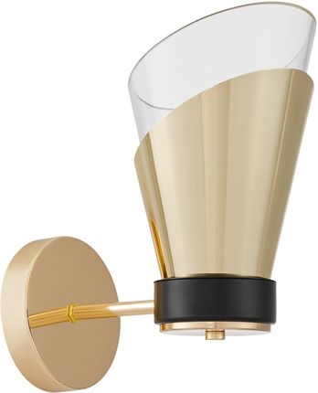 Lumina Deco Lampa Ścienna Kinkiet Złoty Fabro W1 (Ldw70131Fgd+Pr)