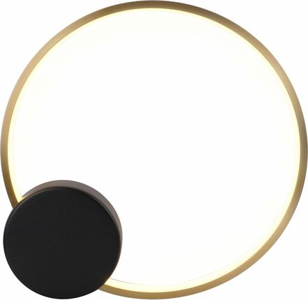 Copel Lampa Ścienna Eye 3 Al Led 15W 3000K Ring Metal Czarny Złoty (Cgeye3)
