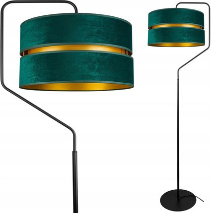 Glimex Nowoczesna Lampa Stojąca Podłogowa Welur Loft Led (Lhduozielone)