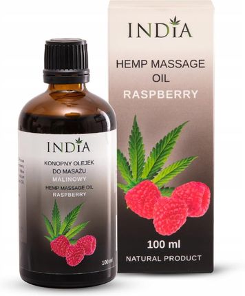 Konopny olejek do masażu malinowy INDIA 500 ml