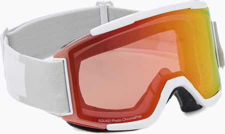 Smith Squad White Vapor Chromapop Photochromic Red Mirror M00668 Biały 21/22