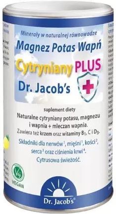 Dr. Jacob's Magnez Potas Wapń Cytryniany Plus 300g