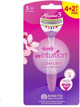Wilkinson My Intuition Xtreme 3 Comfort Cherry Blossom Jednorazowe Maszynki Do Golenia Dla Kobiet 6 szt