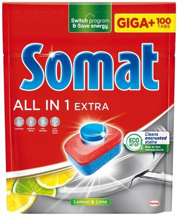 Somat Tabletki Do Zmywarki All In One Extra 100Szt.