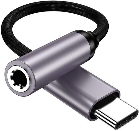 Adapter przejściówka wtyk USB-C do słuchawek mini jack 3.5mm (Space Gray)