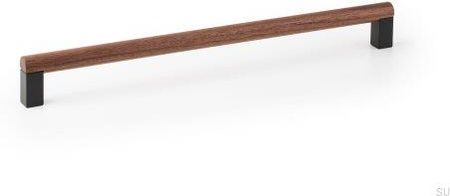 Viefe Uchwyt Meblowy Podłużny Eto 320 Drewniany Orzech Włoski Z Szarym Aluminium 9921