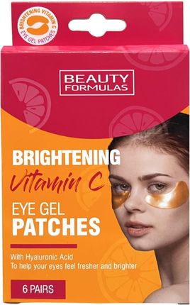 Beauty Formulas Brightening Vitamin C Eye Gel Patches Żelowe Płatki Pod Oczy Z Witaminą C 12 szt.