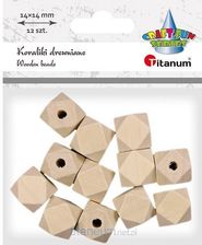 Zdjęcie Titanum Koraliki Drewniane Kostki Ścięte 12szt. - Myślenice