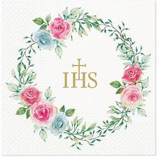 Zdjęcie Paw Serwetki Komunijne Róże 20 Szt 100431 - Łosice