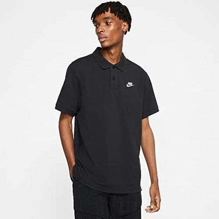 Nike Mężczyźni M Nsw Ce Polo Matchup Pq Koszulka, Czarny/Biały, S