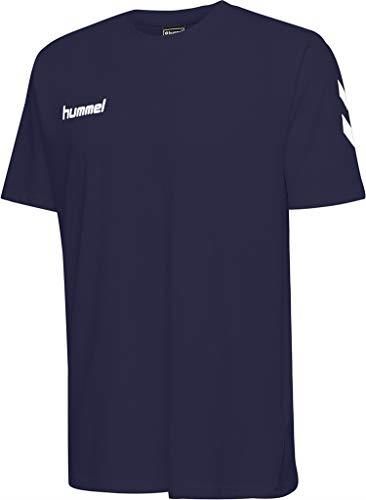 hummel Uomo Maglietta Logo T-Shirt Allenamento Sportivo HMLGO NUOVO