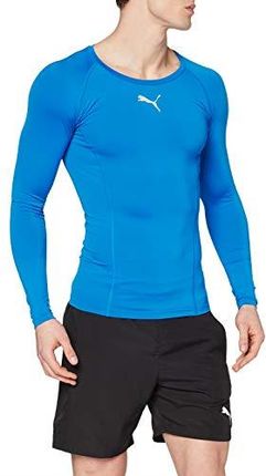 Puma Mężczyźni Liga Baselayer Tee Ls Koszulka Kompresyjna, Niebieski (Electric Blue Lemonade), M