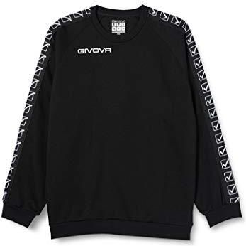 Givova Męska bluza FELPA GIROCOLLO Band, czarna, 4XL Ceny i