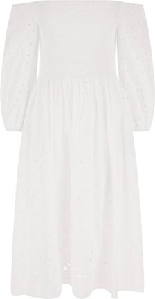 Damska Sukienka Guess Off Shldr Anna Dress W3Gk55Wfe00-G011 – Biały