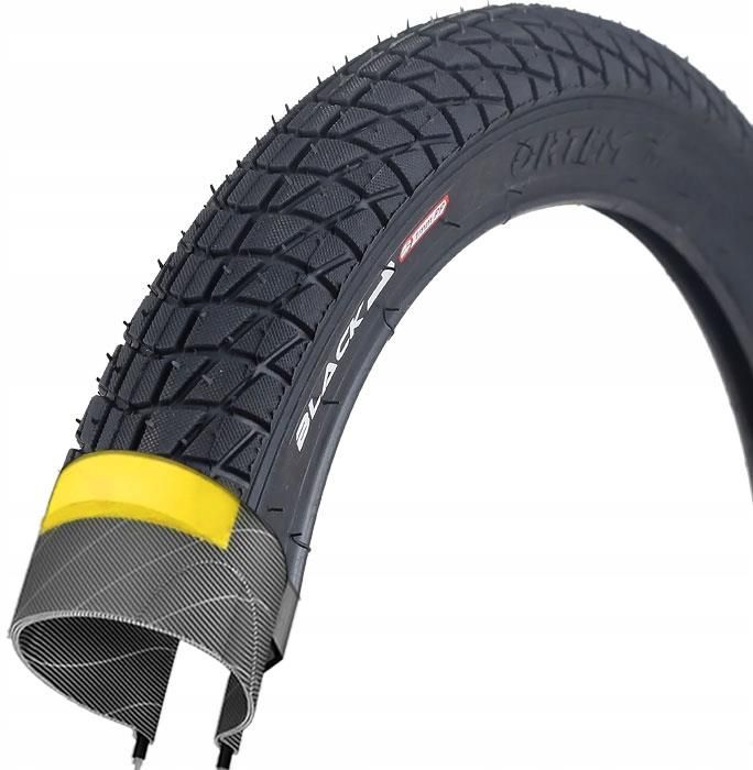 2 Pneumatici + 2 Camere D'Aria Duro 16x2.00 Nero Per BMX E Bici Bambini – Set Da 4 Pezzi