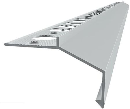 Emaga Profil Aluminiowy Balkonowy Prosty B100 20mm 2,5m Aluminium (10517)