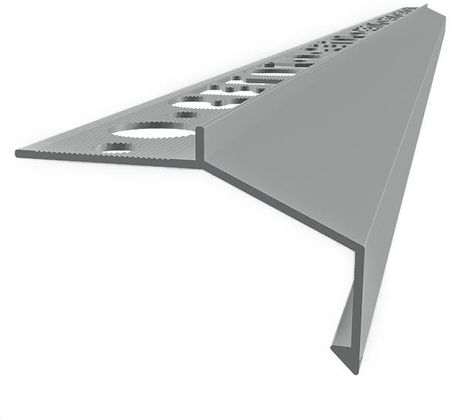 Emaga Profil Aluminiowy Balkonowy Prosty B100 20mm 2,5m Szary Ral7035 (10520)
