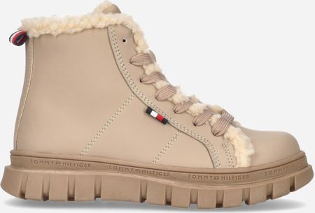 Botki dziecięce Tommy Hilfiger T3A5-32425-1442359- 30 Nude (8052578024607)