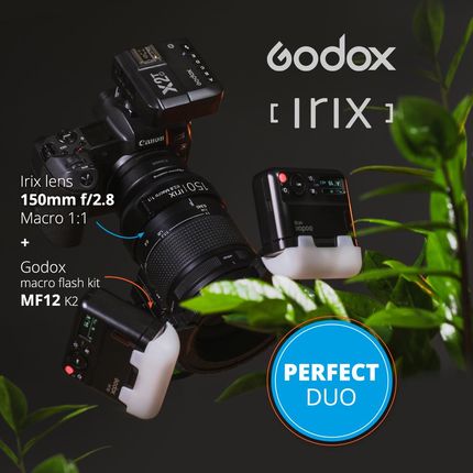 Irix Zestaw Macro - 150Mm Macro 1:1 F/2.8 Dragonfly Nikon + Godox Mf12 K2