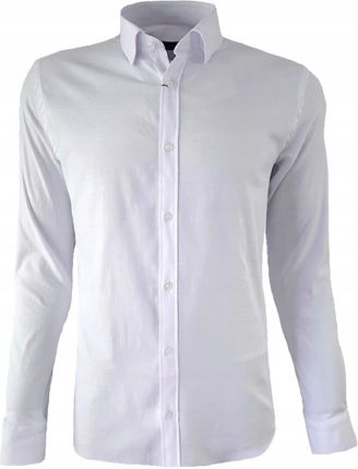 Koszula męska biała wizytowa elegancka casual 3XL