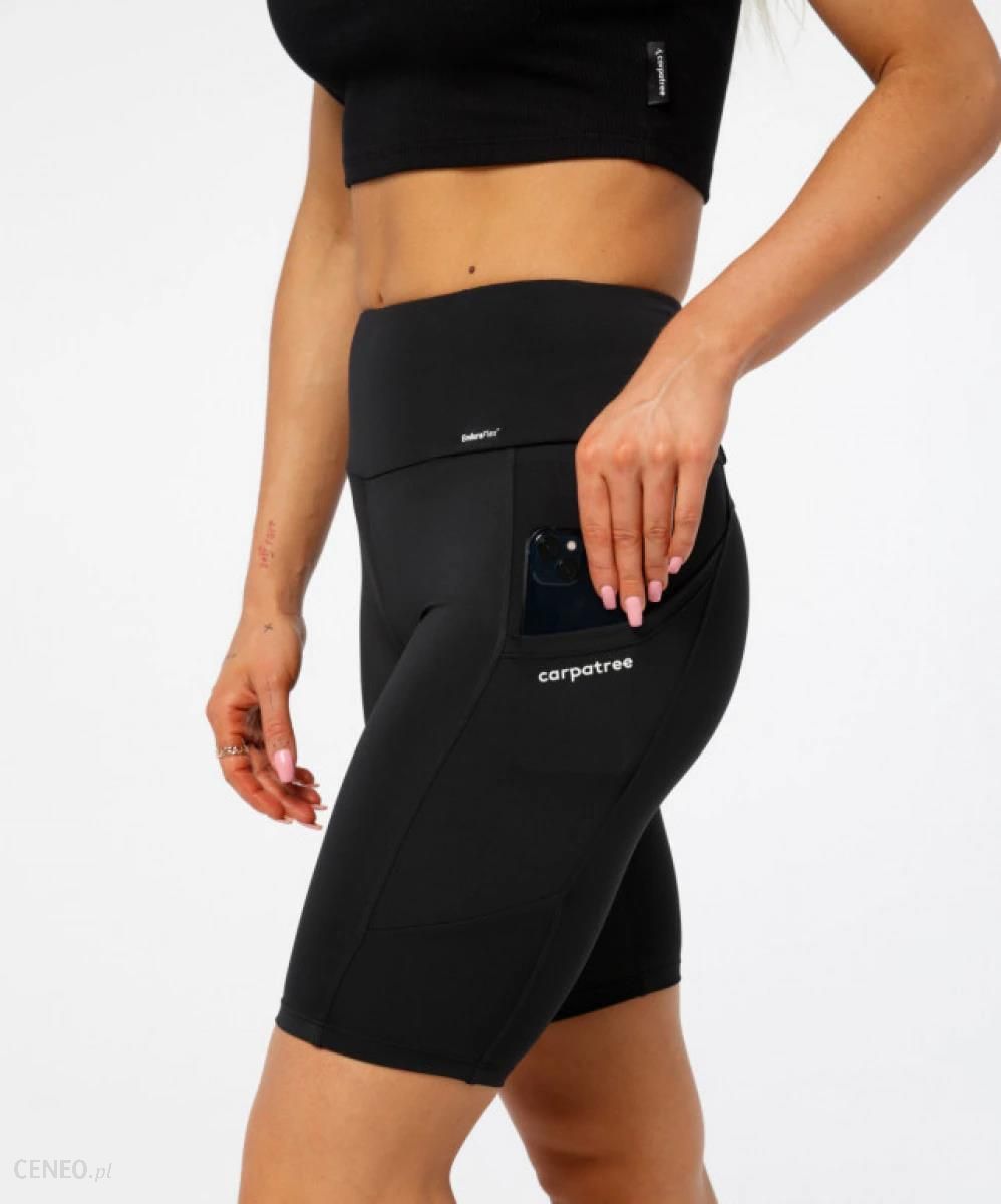 Damskie legginsy krótkie Carpatree Woman Libra Pocket Biker - czarne - Ceny  i opinie 