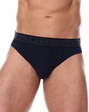 Bezszwowe slipy męskie Brubeck Comfort Cotton BE00290 granatowy (L)