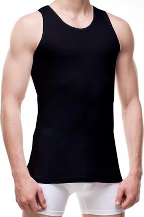 Męska koszulka na ramiączkach Cornette Authentic 213 czarna (M)