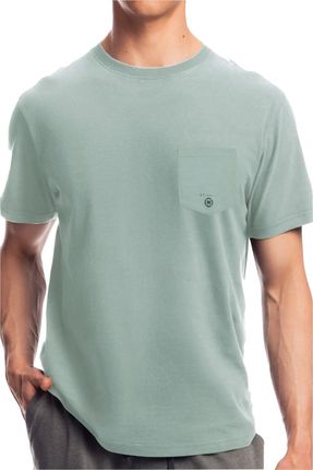 Męska koszulka do piżamy krótki rękaw Atlantic NMT 050 zielona (S)